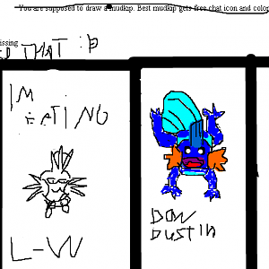 Just me, making people draw mudkipz...