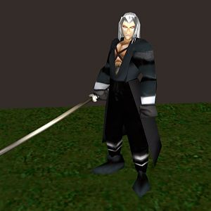Sephiroth ingametexturesonly WIP

Looking ridiculous at the moment :P