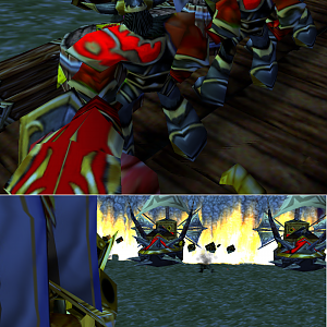 Chapter 6

"Hell on water"

Picture1: 
Warlock: Hurry drop the barrels overboard! Rest have already drooped theirs. 
Grunt: Yes warlock. 
Warlo