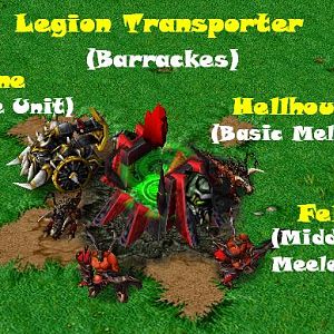 Legion Transporter (By Mephestrial)
Hellhound
Felguard (Skin by b17rider)
Hellmachine