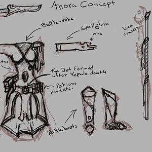 Gear Concept for my "Tales of the Zulium" Character, Anora.