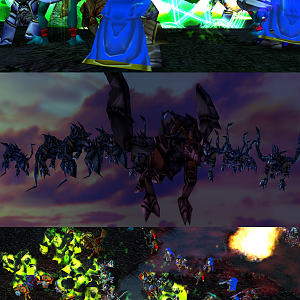 Chapter 13

"The Chaos"

Over the battlefield many portals opened. From them faceless terrors came through and attacked shocked allied forces.