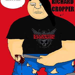 "Portrait of sexy Richard Cropper. He's a black man and is from Africa." [Quoted from my facebook]