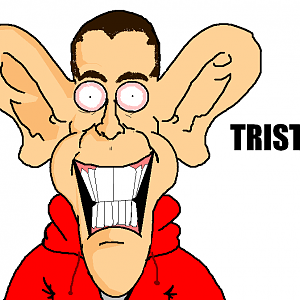 "Portrait of Tristan. He's related to Dumbo and hates the Jets. Oh, and according to Trent, he's racist! :O" [Quoted from my facebook]