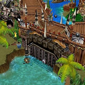 "The Sentry Dam"

Hello everyone in the DP world this is Peon Jacky reporting inside the Shreddercopter with the manager of this operation Snarlmane