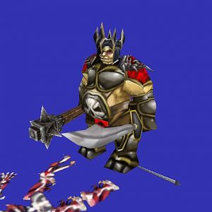 Battle Troll, armored ogre with mace of faceless, sword of skeleton and helmet from Kitabatake (i asked him 4 permission and he gave it 2 me, and i WI