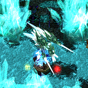 A day or two after the defeat of Ahune in the battlefield...

Somehow, the Crystal Being got teleported again to where he was.Then he moved a little