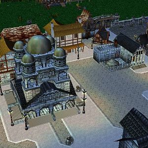 North-west area of town.
In picture: Town Hall and feasting square.