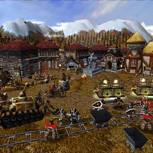 Collection of the tax in dwarf's village.