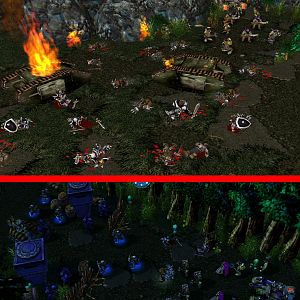 PIC 1:
When the Goblin forces finally made it to the surface, they found a foresty part of the continent. But right in front of the cave they saw a f