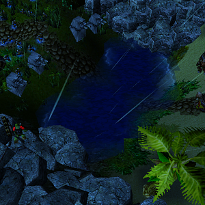 When I saw the picture of the molemen's planning-map afterwards, I hurried to the other border of Un'goro where I found out that the exact same thing
