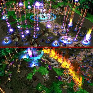PIC 1:

The moles are coming! The 'exodus' operation has started! A voice echoes "YOU SHALL NOT PASS"... and the stars rain down on the moles, killi