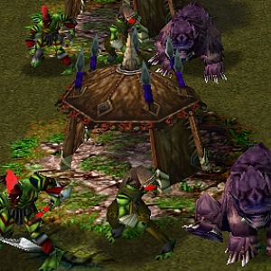 Forest Troll basic units
Headhunter - ranged unit, first unit you come across
Hunter - melee unit (weilds a spear attachment, not seen in picture)