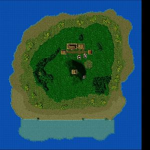 The entire view. Yes, it is a bit small, but I'm planning to make the inhabits change from island as the story pass.