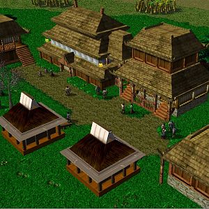 The Village. Yes, it's a little small, but two big houses serves as "hotels" of the village. It also works as a place to get food. The two small house