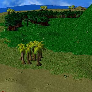 (New Upload: 09/09/10. Fixes: I have re-shaped the terrain with some small cliffs. I know it doesn't look good, but anyways...)
Some angle I wished t