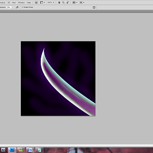 Pick a dark color that fits the theme of your icon. Here i used some dark purple color. Make the opacity around 30, 0 hardness brush, paint around the