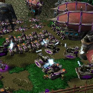 The preparations for war have already begun! We devided that we'll need a strong mechanised army in order to fight mechs or moles. So here we can see