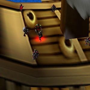 Greeting from the Daily Peon! This is Peon Derakos reporting from the Redscar fleet!

Fairfield has been discussing battle strategies with Thol'han