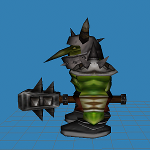 Enlarged the weapon