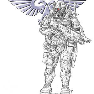 Imperial Guard Stormtrooper by Robban O
O.o