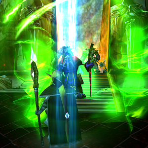 "The Herald Arrives"

The Portal opens towards the unknown realms of Chaos. Faceless terrors from beyond, forgotten monstrosities appear. And in fro