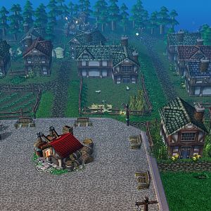 Preview of the city area of the melee map I'm working on