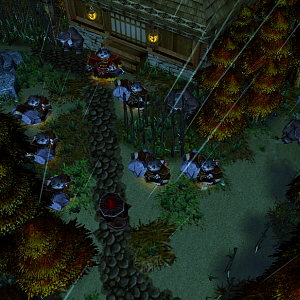 Ash: Hey guys, this is Ash reporting from the other side of Azeroth. We followed the creature, and it ran to a near village with more of it's kind.
