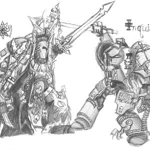 WH 40K   Clash of Titans by LordSlappy