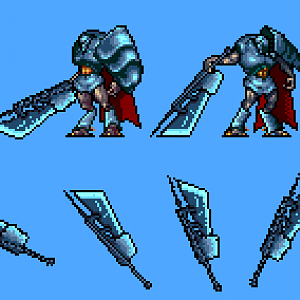 Finished  sprite of Silver guard