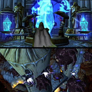 "Requiem for the tower"

In the Sandland Tower, Mage prayed. He watched as his doom was approaching. As last act he created a message.

Mage: "The