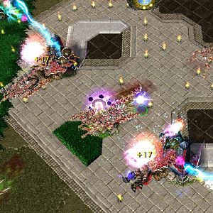 -General TD Mode-
Rune Light and Lightning Towers are attacking the mob