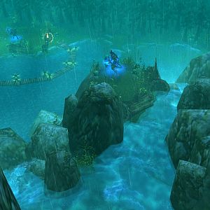 Sacred Grove of Eldin (Planned Timewarrior Campaign) from top of the waterfall