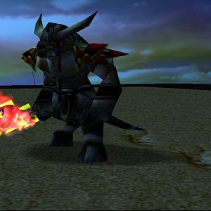 Taurenguard.has a crappy sword and a crappy belt