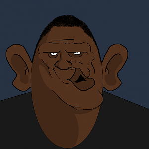 I tried to draw Obama in paint.  But I made his head and shoulders too 'fat'.