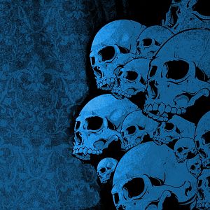 Profile BG - Blue Skulls.
