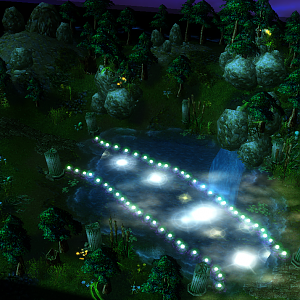 A  magical bridge in a magical forest...