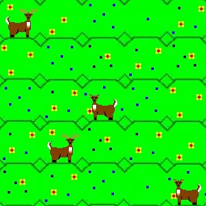 Messing around trying to create an 8 bit background looking thing