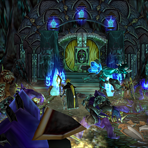 "Gates, traps and architecture"

Dark Lady and Ice reached the way to the prison of the Elder God Arauk-Nashal. The way was guarded by triumvirate t
