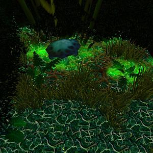 In the game, I used triggers to disguise this unit as a doodad, and then it jumps out at you when you get close. It's even unclickable in doodad form!