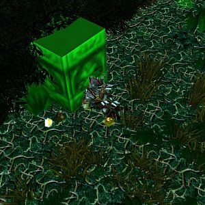 Poor dwarf got stapled to a block it looks like. No sense letting this gold go to waste though!