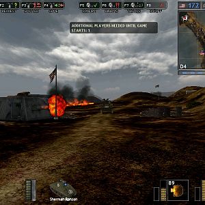 Sherman flamethrower variant burning a Japanese bunker in Iwo Jima.

~Took from Battlegroup 42, a mod for Battlefield 1942