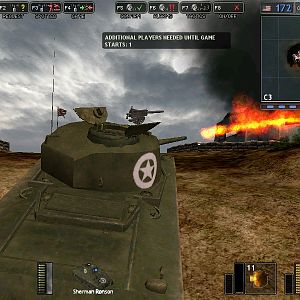 Rear view of a sherman flamethrower variant, burning a Japanese bunker in Iwo Jima.

~Took from Battlegroup 42, a mod for Battlefield 1942