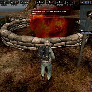 American soldier burning an entrenched Ha-Go light tank in Iwo Jima.

~Took from Battlegroup 42, a mod for Battlefield 1942