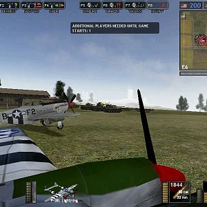 Cockpit view of the P-38, the pilot turned the head to the P-51. Don't worry honey, I'm gonna make them pay!

~Took from Battlegroup 42, a mod for B