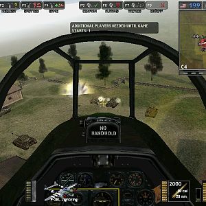 Cockpit view of the P-38, firing its rockets against German tanks. YEAH, SUCK ON THIS!

~Took from Battlegroup 42, a mod for Battlefield 1942