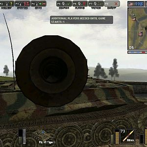 Yeah, thats a Tiger. Its point straight to you.

~Took from Battlegroup 42, a mod for Battlefield 1942