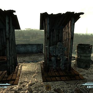 A BOS Soildier in WC.