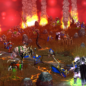 A Hellish Battlefield

 - First version of my submission to TC#11.