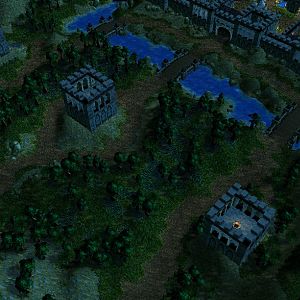 AzureForce

Perspective shot of the above-ground half of my map, with the front of the Azureguard castle and it's three towers.